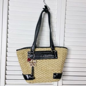 Brighton Black and Tan Tote Bag